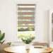 Zebra Blind zandbruin 65x150 cm stofbreedte 60,9 cm polyester