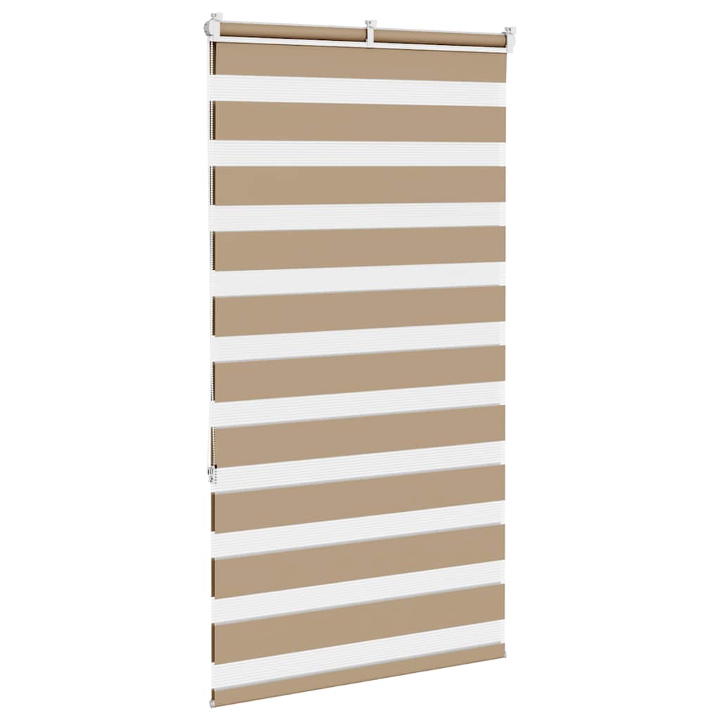 Zebra Blind 80x150 cm stofbreedte 75,9 cm polyester zandbruin