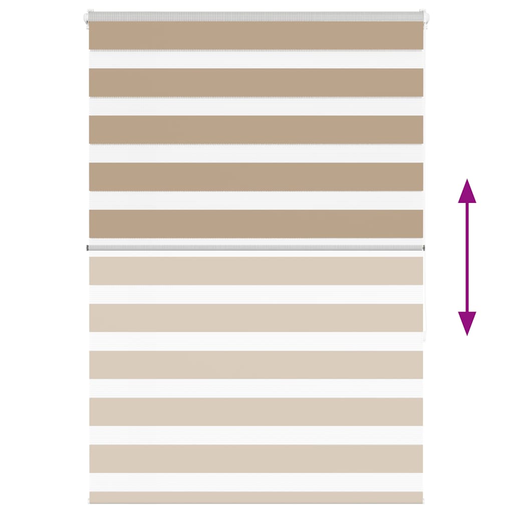 Zebra Blind 95x150 cm stofbreedte 90,9 cm polyester zandbruin