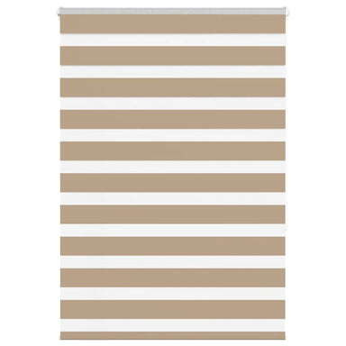 Zebra Blind 100x150 cm stofbreedte 95,9 cm polyester zandbruin