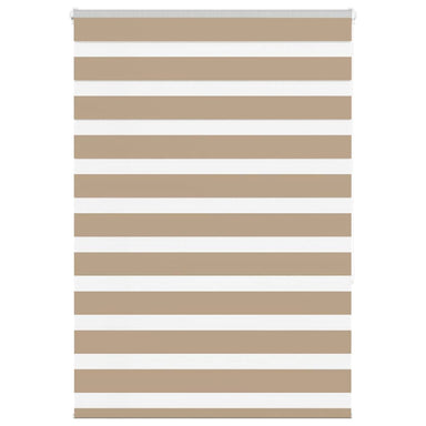 Zebra Blind 105x150 cm stofbreedte 100,9 cm polyester zandbruin