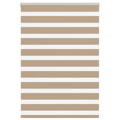 Zebra Blind 110x150 cm stofbreedte 105,9 cm polyester zandbruin