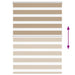 Zebra Blind 110x150 cm stofbreedte 105,9 cm polyester zandbruin