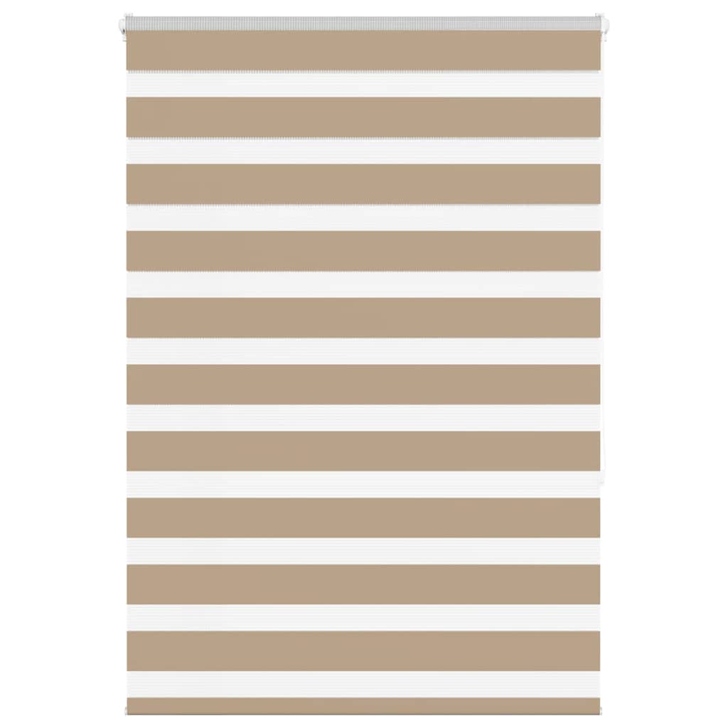 Zebra Blind 115x150 cm stofbreedte 110,9 cm polyester zandbruin