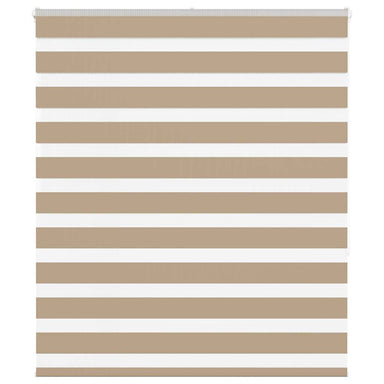 Zebra Blind 120x150 cm stofbreedte 115,9 cm polyester zandbruin