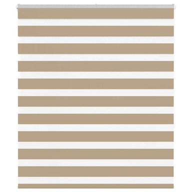 Zebra Blind 125x150 cm stofbreedte 120,9 cm polyester zandbruin