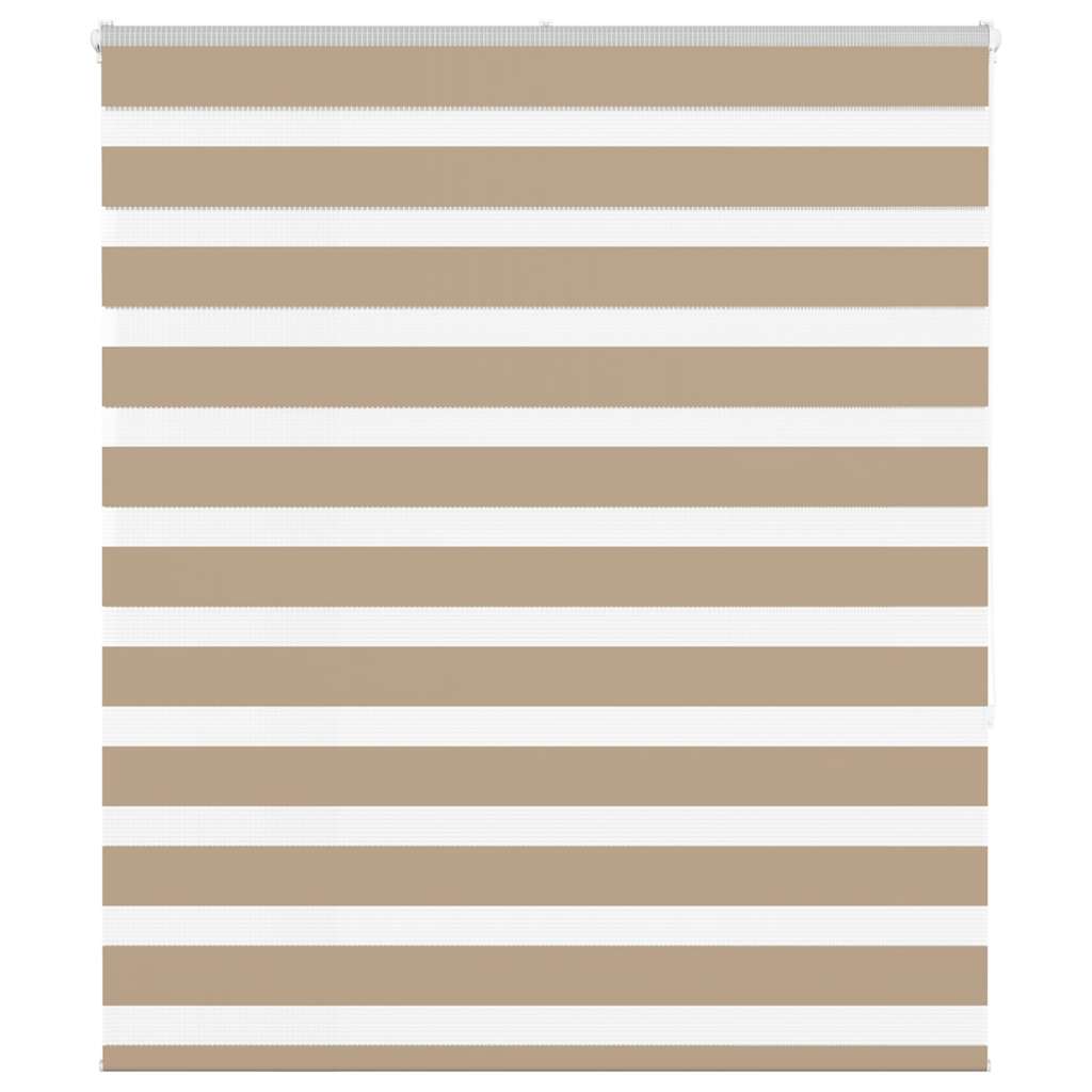 Zebra Blind 130x150 cm stofbreedte 125,9 cm polyester zandbruin