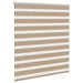 Zebra Blind 130x150 cm stofbreedte 125,9 cm polyester zandbruin