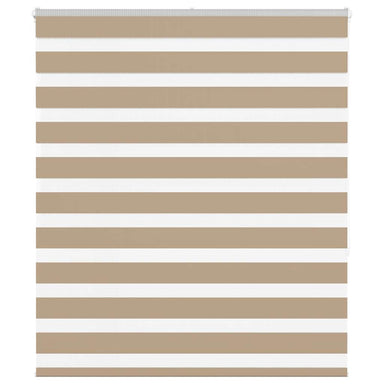 Zebra Blind 135x150 cm stofbreedte 130,9 cm polyester zandbruin