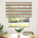Zebra Blind 135x150 cm stofbreedte 130,9 cm polyester zandbruin