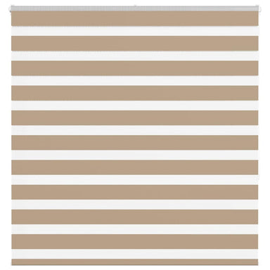 Zebra Blind 140x150 cm stofbreedte 135,9 cm polyester zandbruin