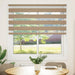 Zebra Blind 150x150 cm stofbreedte 145,9 cm polyester zandbruin
