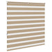 Zebra Blind 150x150 cm stofbreedte 145,9 cm polyester zandbruin