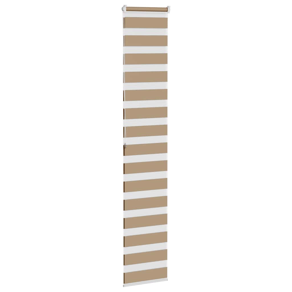 Zebra Blind 40x200 cm stofbreedte 35,9 cm polyester zandbruin