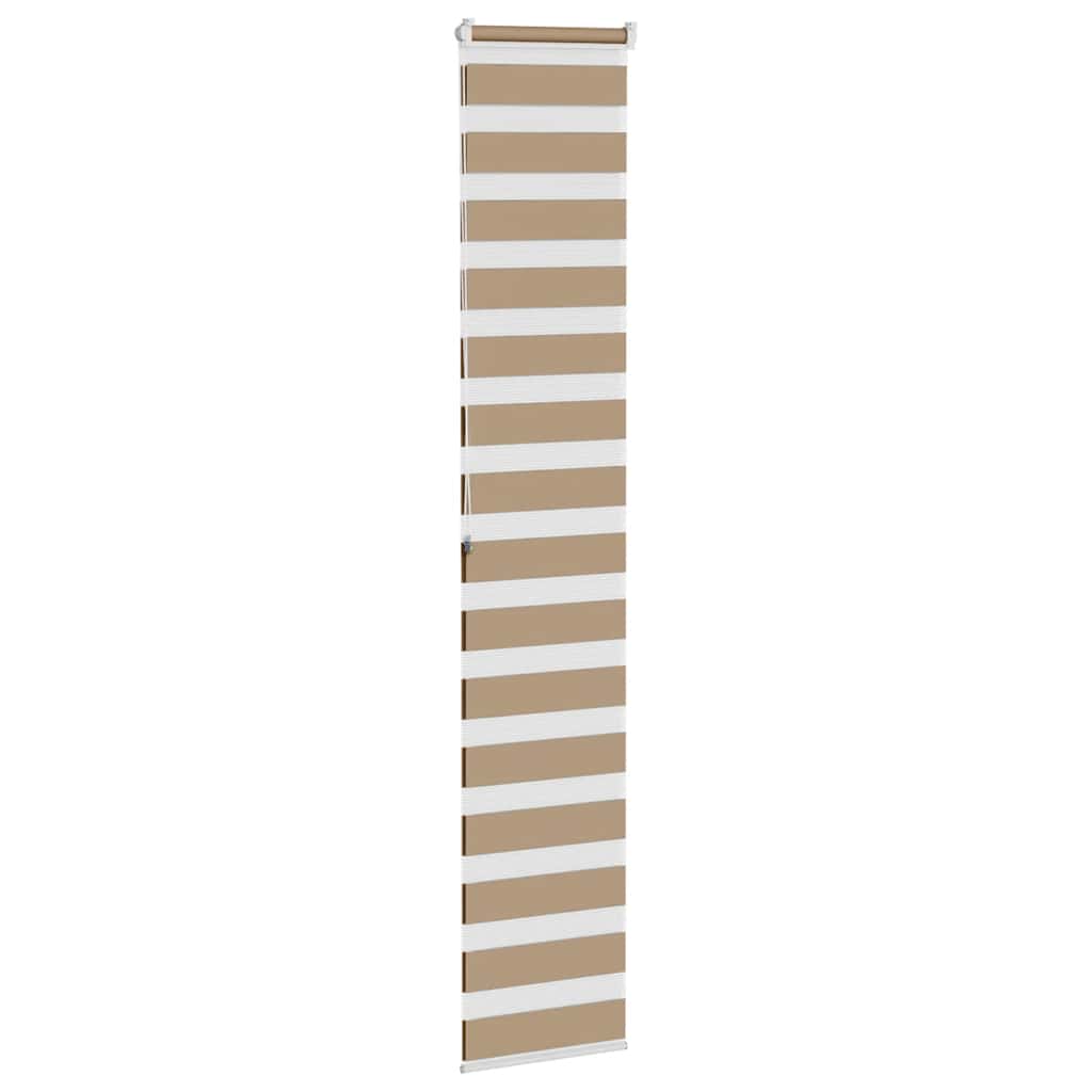 Zebra Blind 50x200 cm stofbreedte 55,9 cm polyester zandbruin