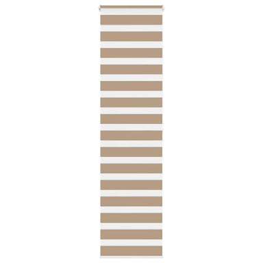 Zebra Blind 55x200 cm stofbreedte 50,9 cm polyester zandbruin