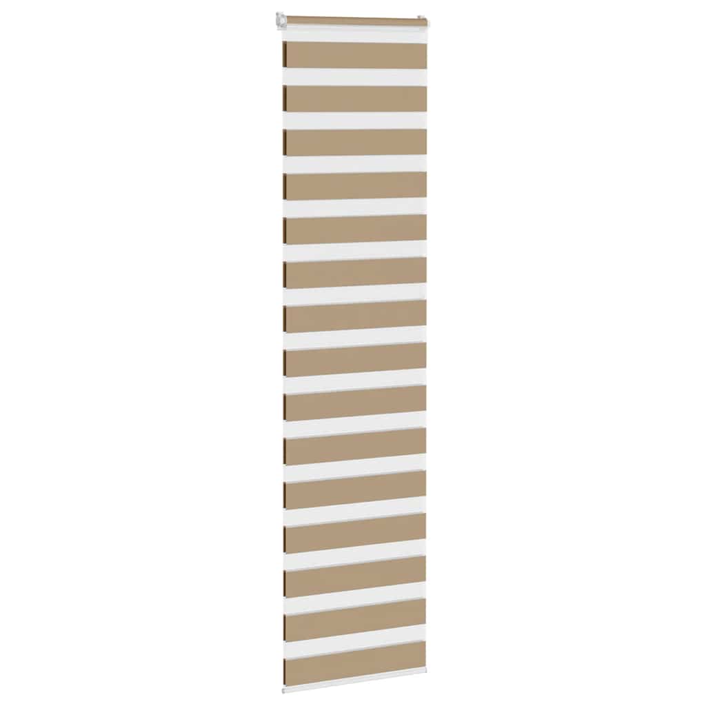 Zebra Blind 55x200 cm stofbreedte 50,9 cm polyester zandbruin