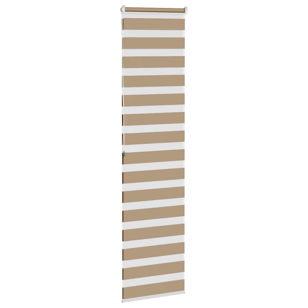 Zebra Blind 55x200 cm stofbreedte 50,9 cm polyester zandbruin