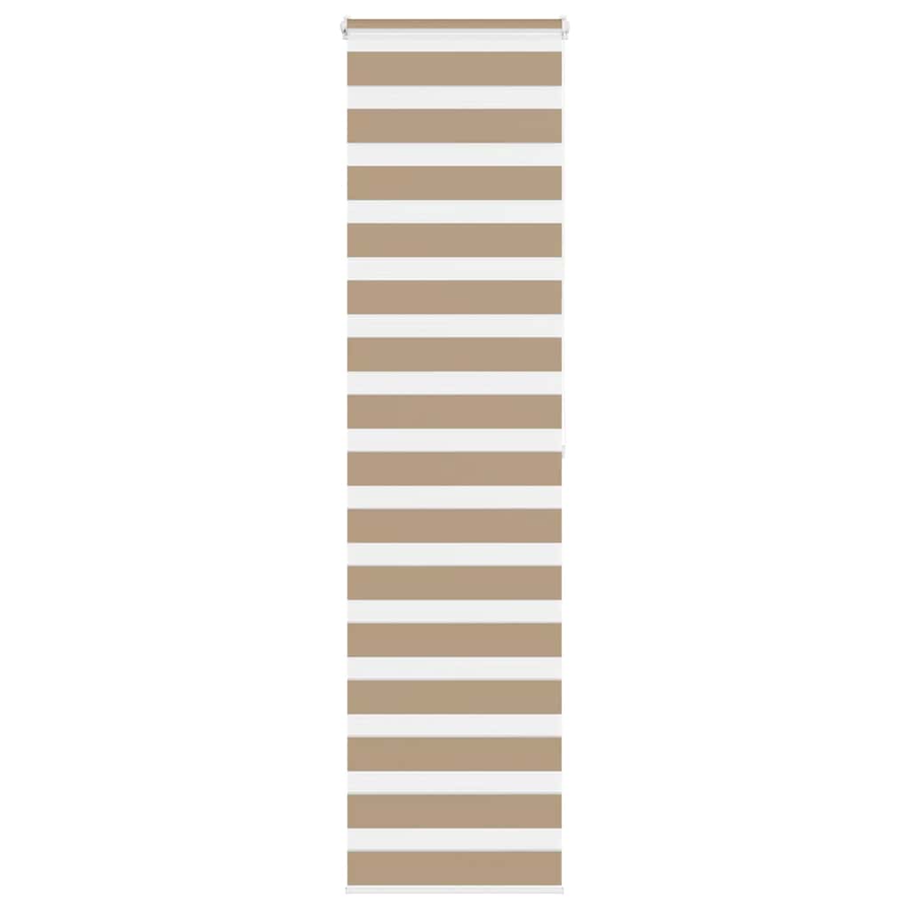 Zebra Blind 60x200 cm stofbreedte 55,9 cm polyester zandbruin