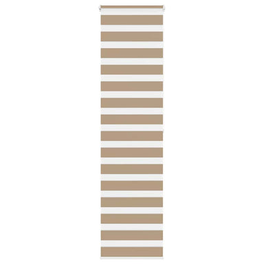 Zebra Blind 60x200 cm stofbreedte 55,9 cm polyester zandbruin