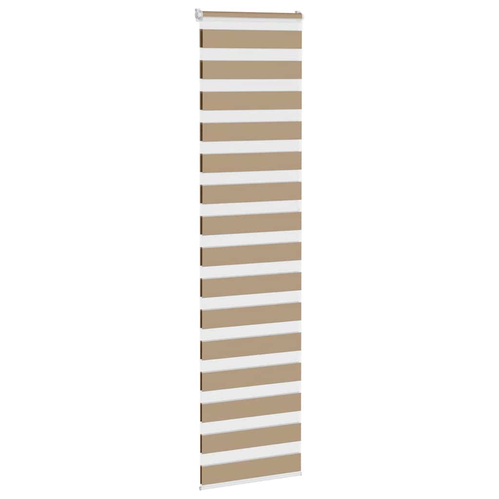 Zebra Blind 60x200 cm stofbreedte 55,9 cm polyester zandbruin