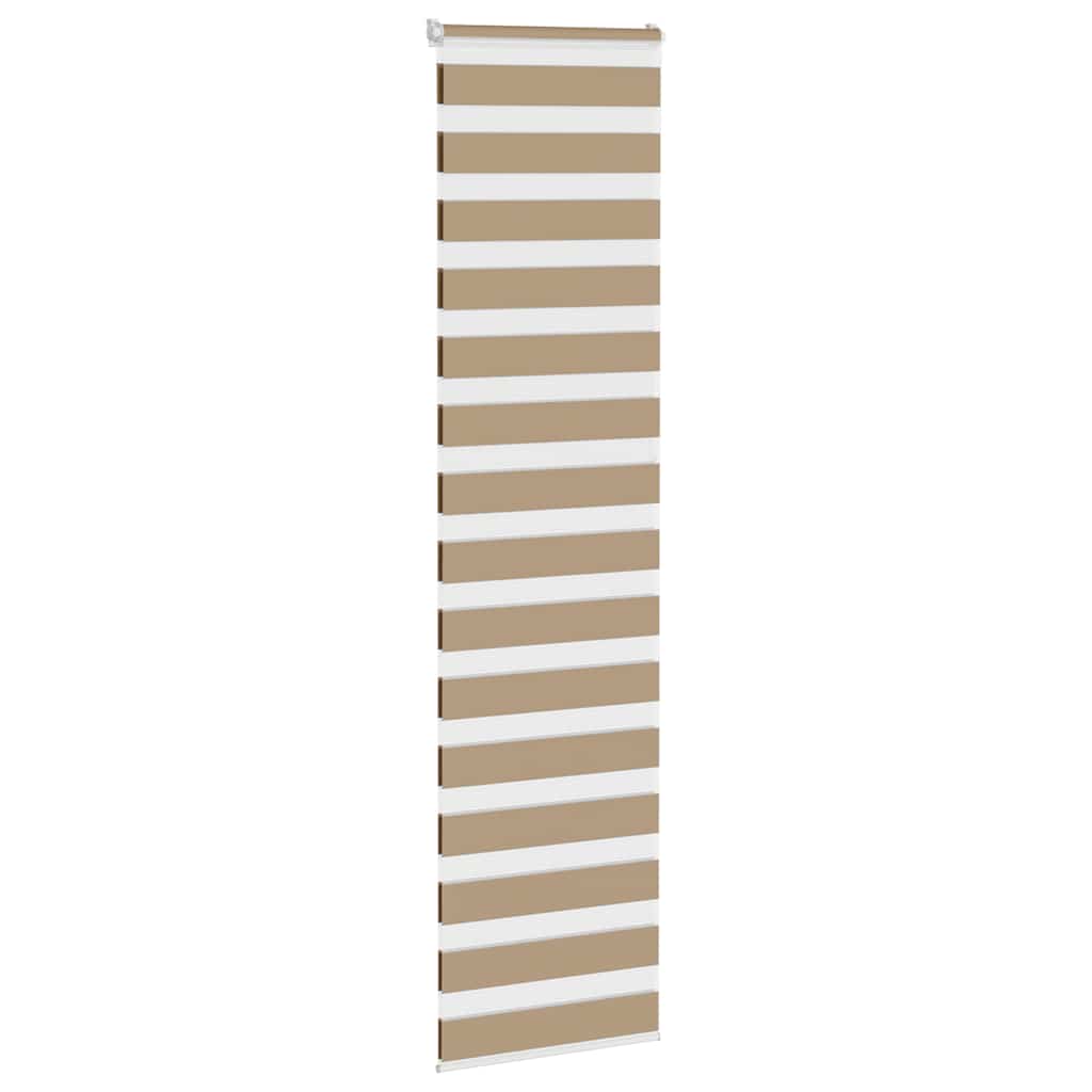 Zebra Blind 65x200 cm stofbreedte 60,9 cm polyester zandbruin