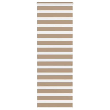 Zebra Blind 75x200 cm stofbreedte 70,9 cm polyester zandbruin