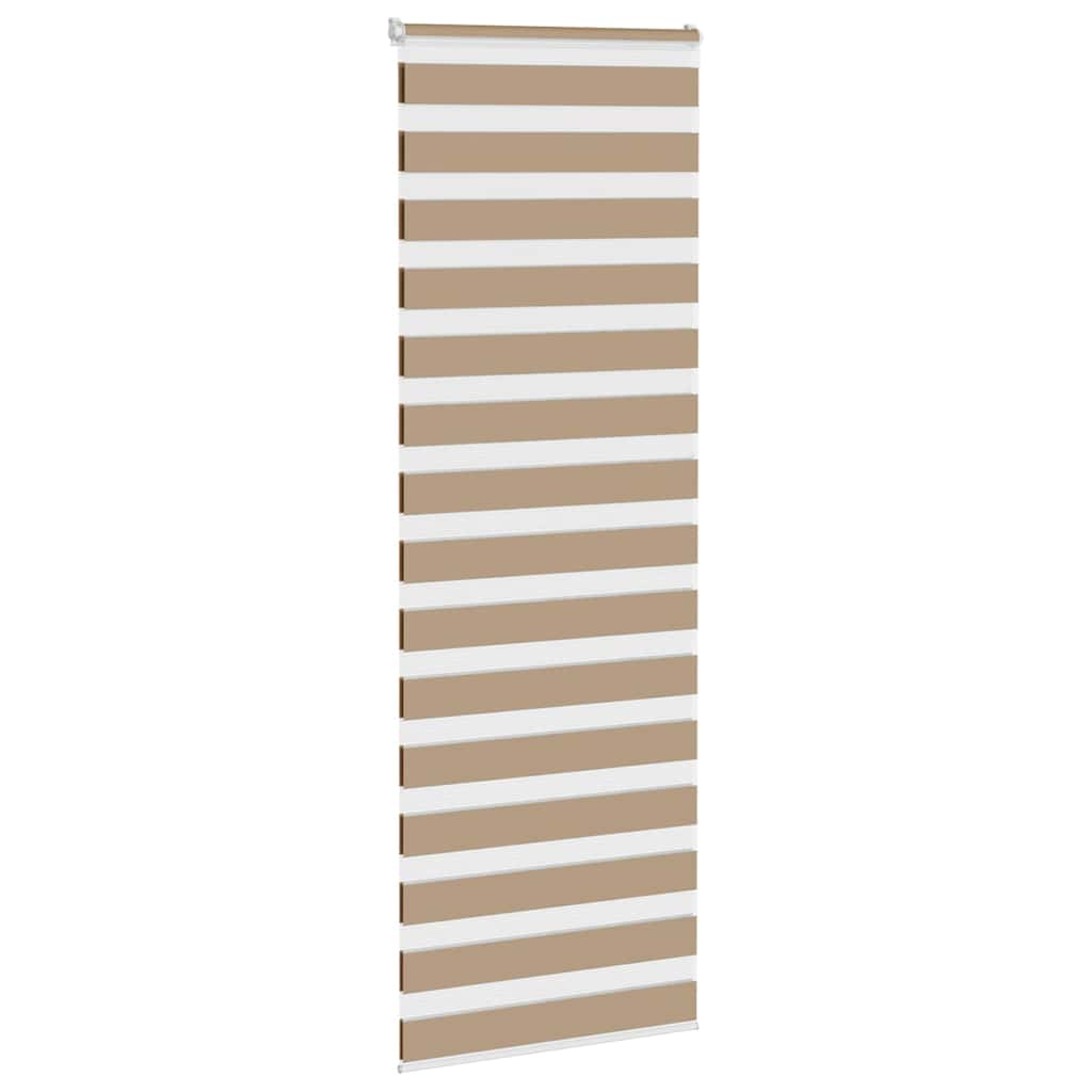 Zebra Blind 75x200 cm stofbreedte 70,9 cm polyester zandbruin