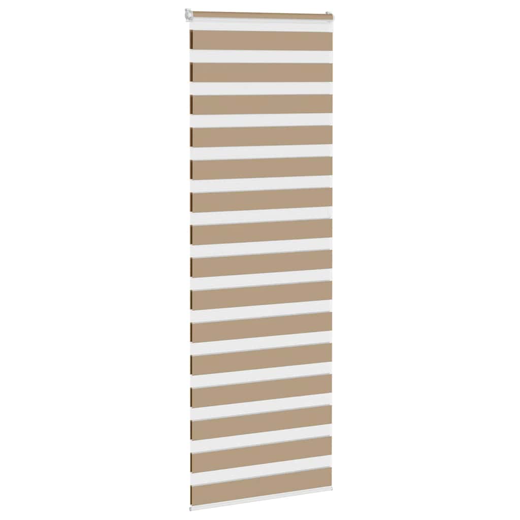 Zebra Blind 90x200 cm stofbreedte 85,9 cm polyester zandbruin