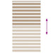 Zebra Blind 120x200 cm stofbreedte 115,9 cm polyester zandbruin