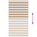 Zebra Blind 130x200 cm stofbreedte 125,9 cm polyester zandbruin