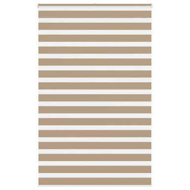 Zebra Blind 140x200 cm stofbreedte 135,9 cm polyester zandbruin