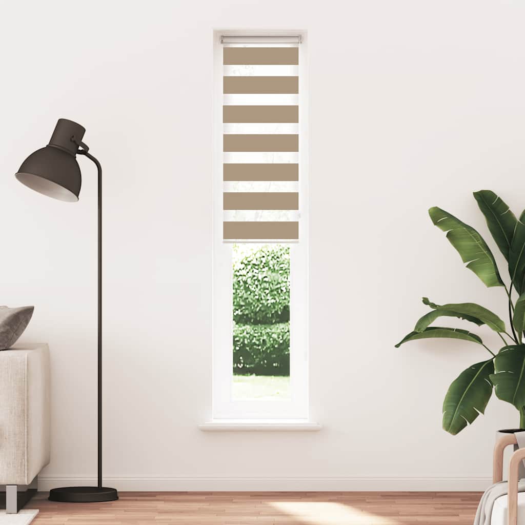 Zebra Blind 50x230 cm stofbreedte 55,9 cm polyester zandbruin