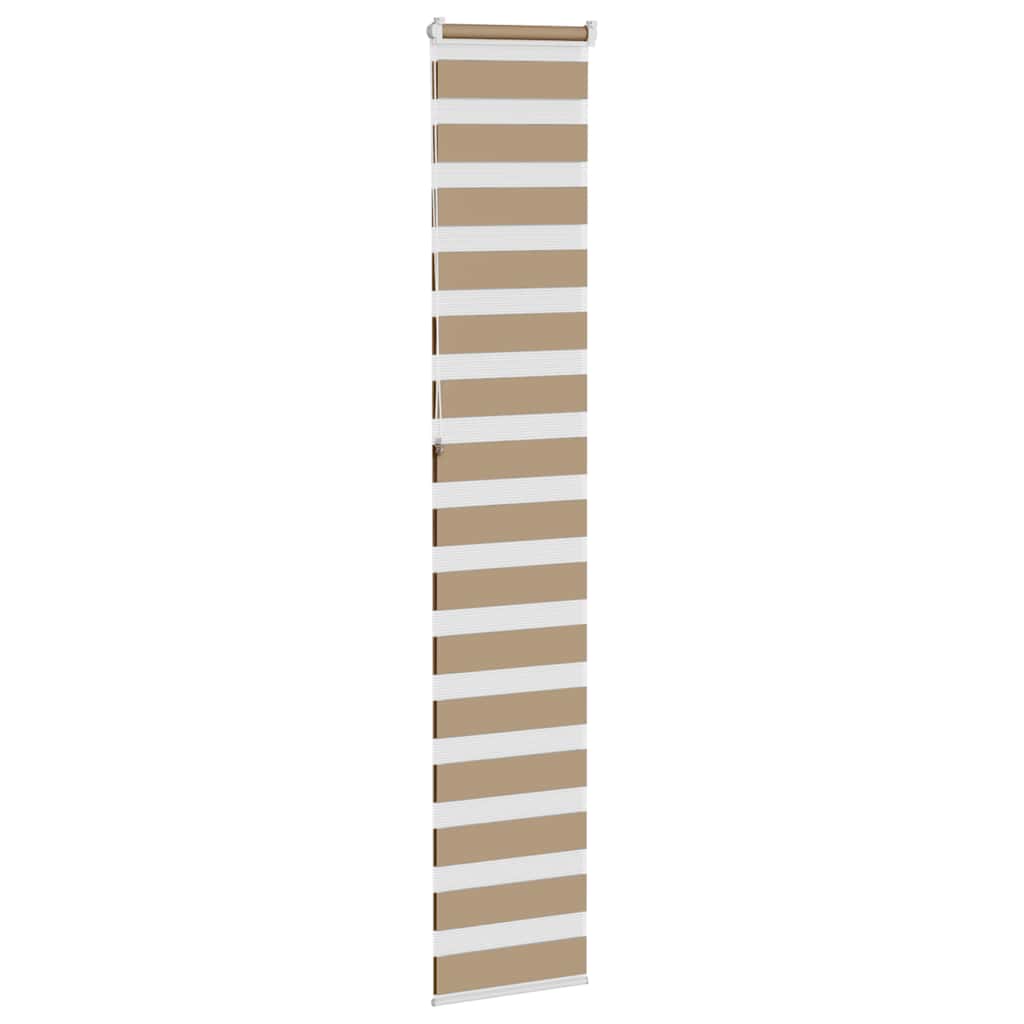 Zebra Blind 50x230 cm stofbreedte 55,9 cm polyester zandbruin
