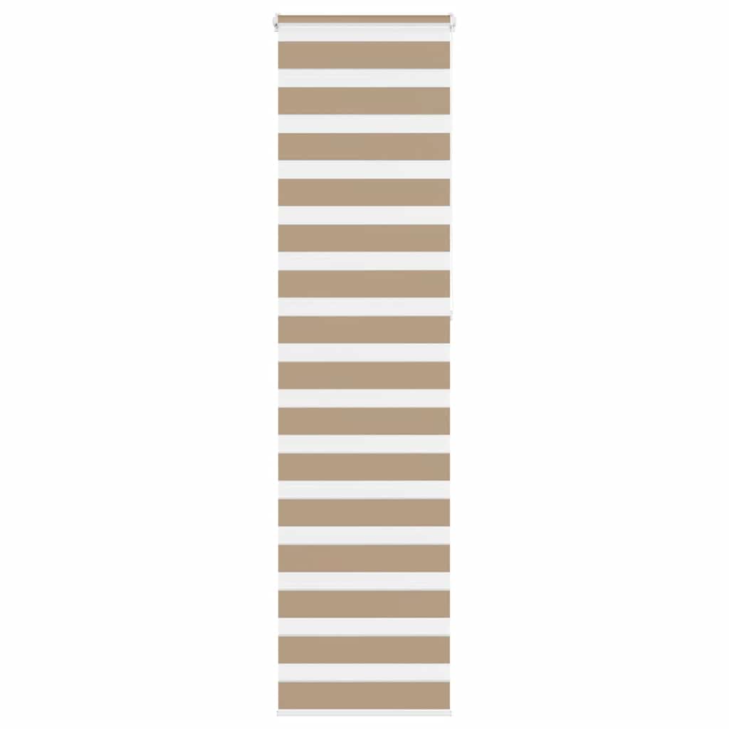 Zebra Blind 55x230 cm stofbreedte 50,9 cm polyester zandbruin