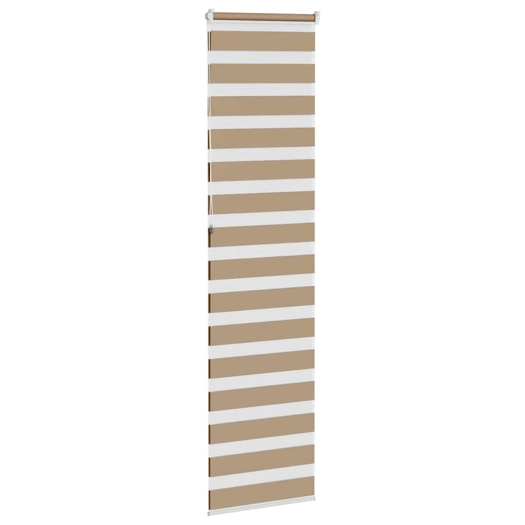 Zebra Blind 55x230 cm stofbreedte 50,9 cm polyester zandbruin