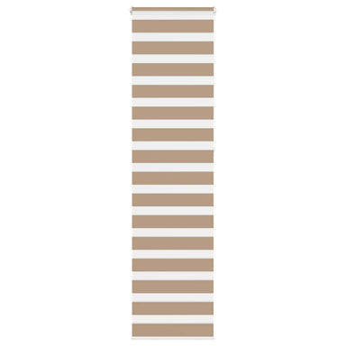 Zebra Blind 60x230 cm stofbreedte 55,9 cm polyester zandbruin
