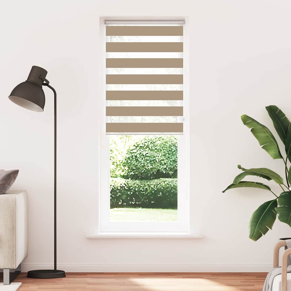Zebra Blind 70x230 cm stofbreedte 65,9 cm polyester zandbruin