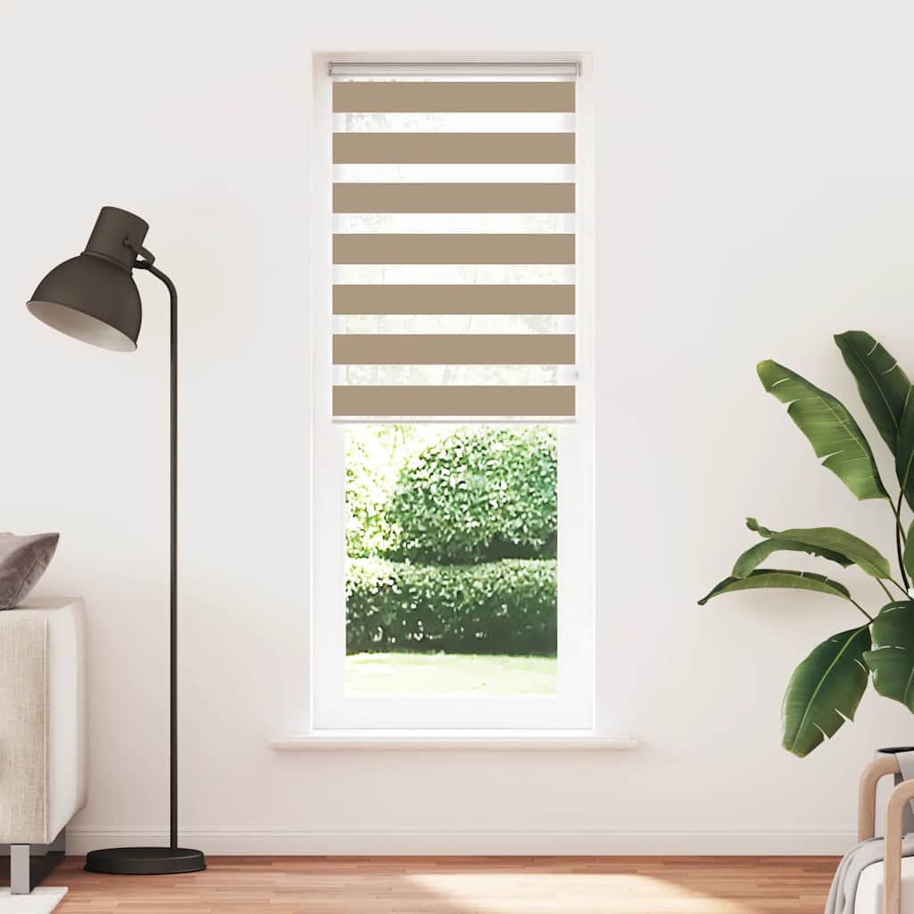 Zebra Blind 75x230 cm stofbreedte 70,9 cm polyester zandbruin