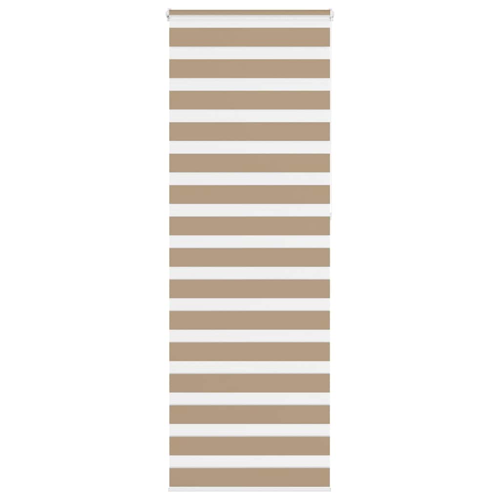 Zebra Blind 80x230 cm stofbreedte 75,9 cm polyester zandbruin