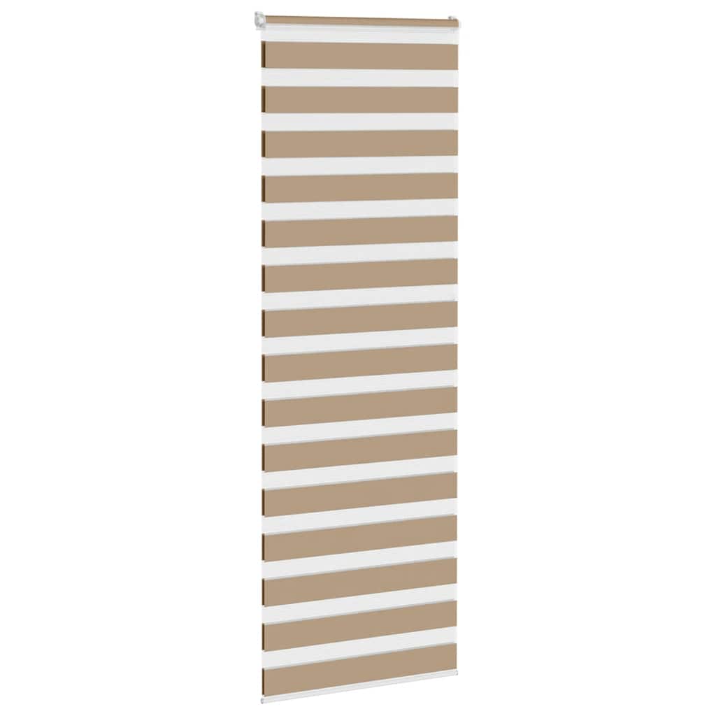 Zebra Blind 80x230 cm stofbreedte 75,9 cm polyester zandbruin