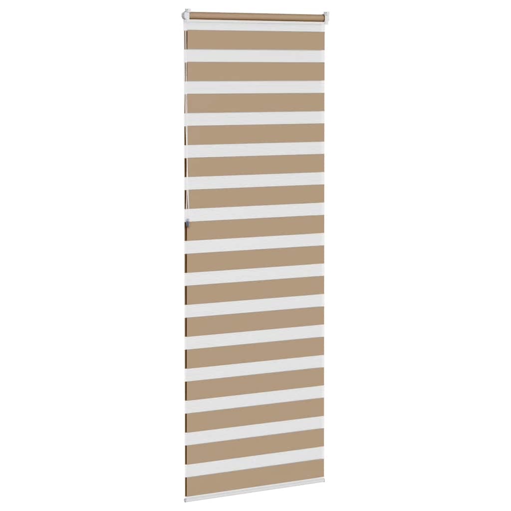 Zebra Blind 80x230 cm stofbreedte 75,9 cm polyester zandbruin
