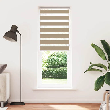Zebra Blind 85x230 cm stofbreedte 80,9 cm polyester zandbruin