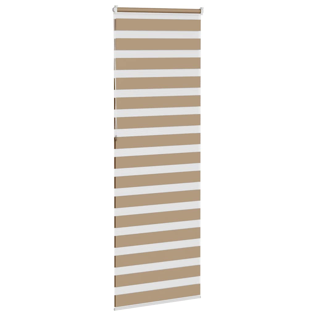 Zebra Blind 85x230 cm stofbreedte 80,9 cm polyester zandbruin