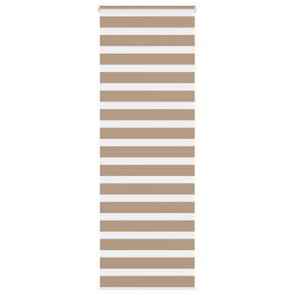Zebra Blind 90x230 cm stofbreedte 85,9 cm polyester zandbruin
