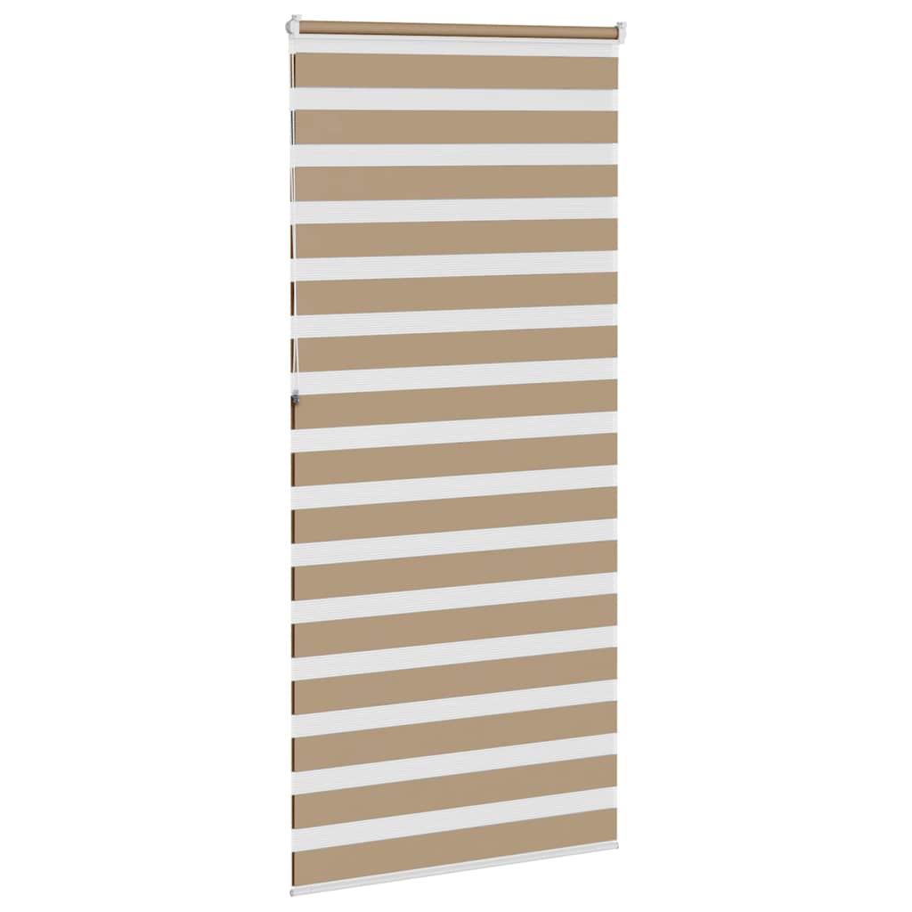 Zebra Blind 105x230 cm stofbreedte 100,9 cm polyester zandbruin