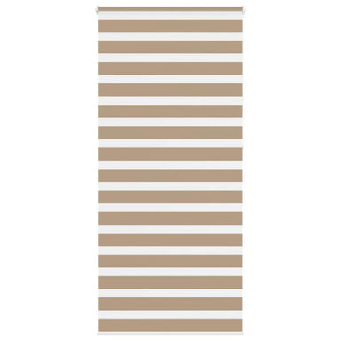 Zebra Blind 110x230 cm stofbreedte 105,9 cm polyester zandbruin