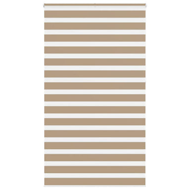 Zebra Blind 125x230 cm stofbreedte 120,9 cm polyester zandbruin
