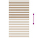 Zebra Blind 130x230 cm stofbreedte 125,9 cm polyester zandbruin