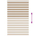 Zebra Blind 140x230 cm stofbreedte 135,9 cm polyester zandbruin
